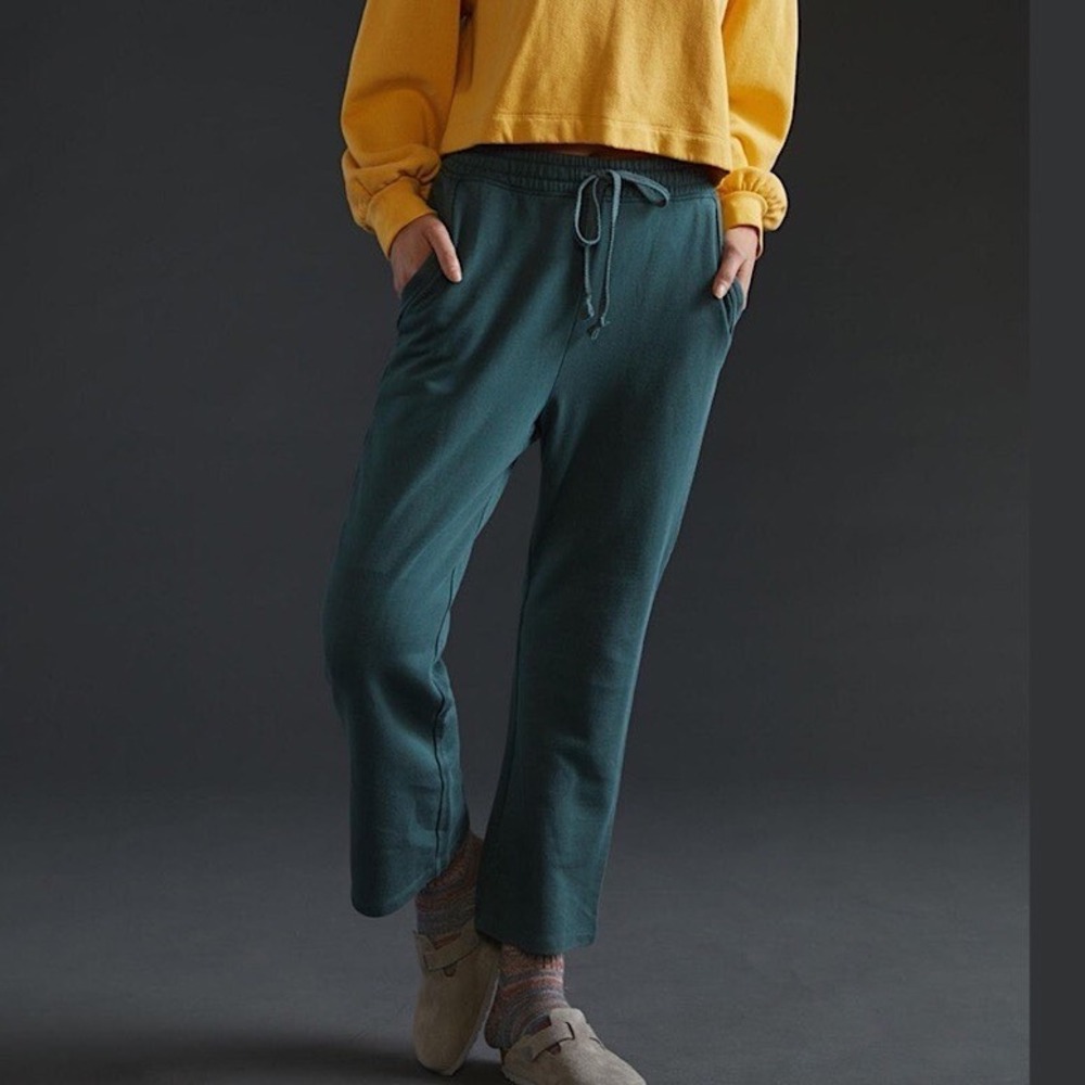 Anthropologie Daily Practice Kick Flare Sweatpants Wide Leg Drawstring‎ Small